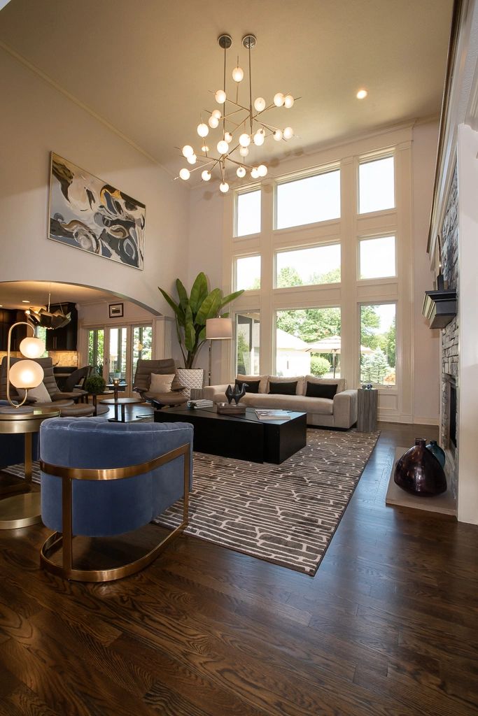 Entry hall in a Daniel Home interior with a console and layered accessories